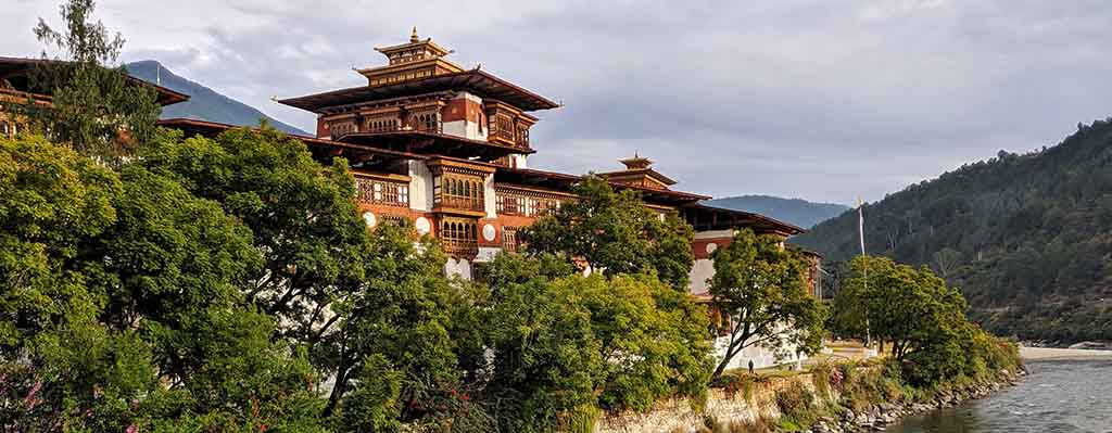 The palace of great happiness Punakha Dzong